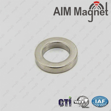 N35 17.6mm od x 6mm id x 4mm thick Ring Neodymium Magnet